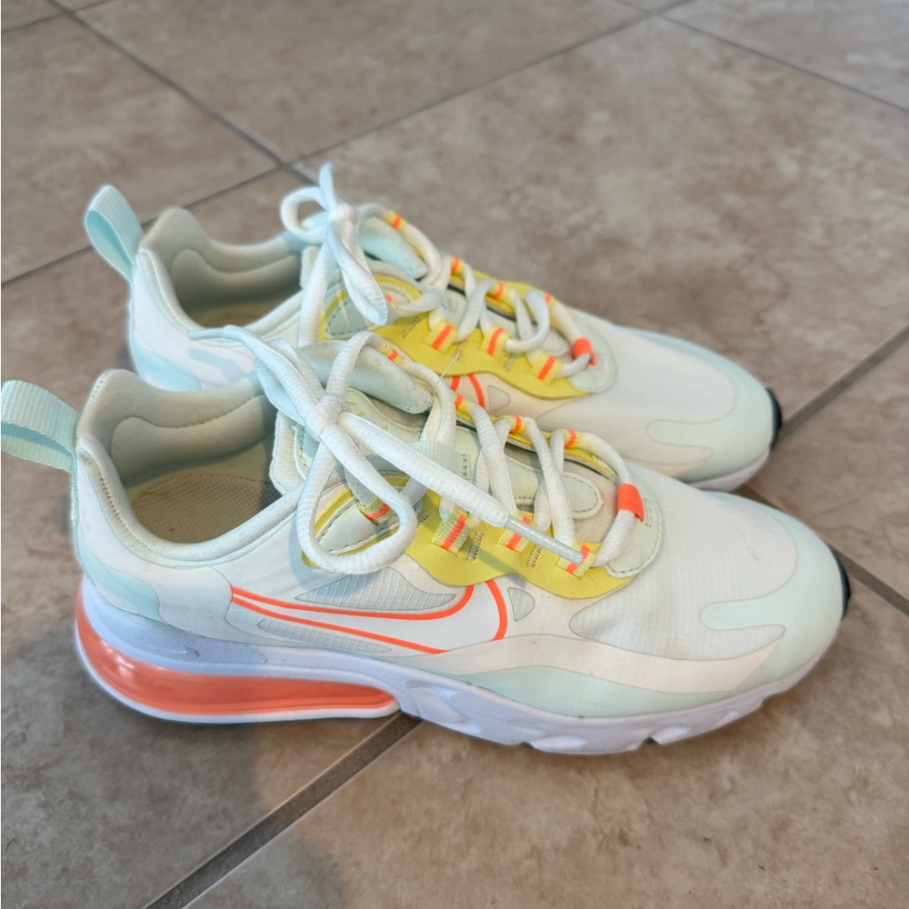 Nike Air Max 270 React - White and Orange